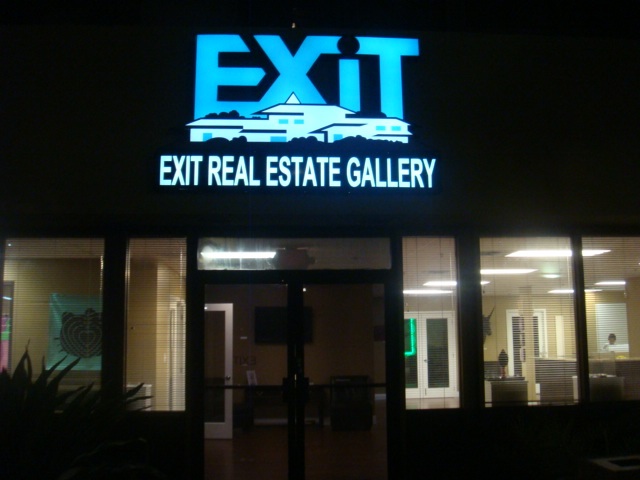 offices metal led signage 